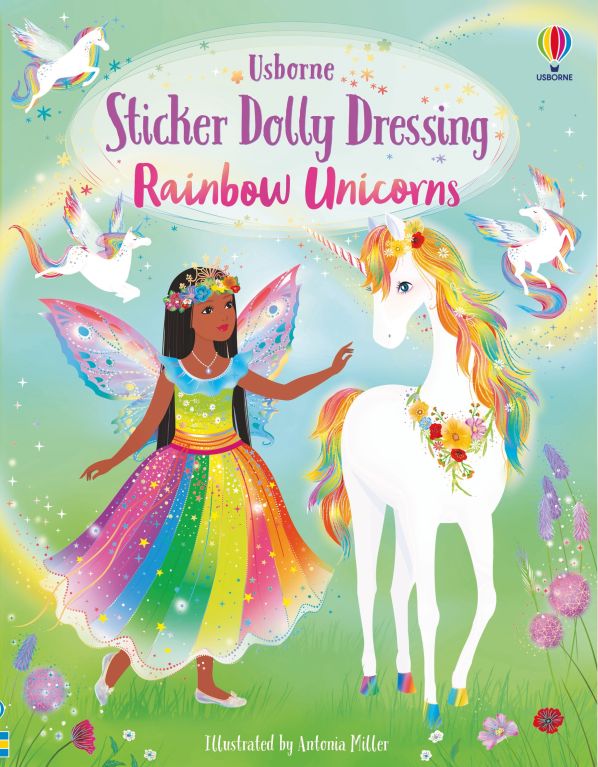 Sticker Dolly Dressing - Rainbow Unicorns