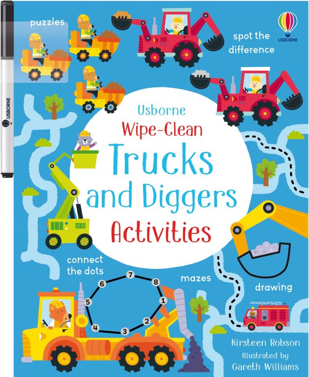 Usborne Wipe Clean Trucks & Diggers Activities