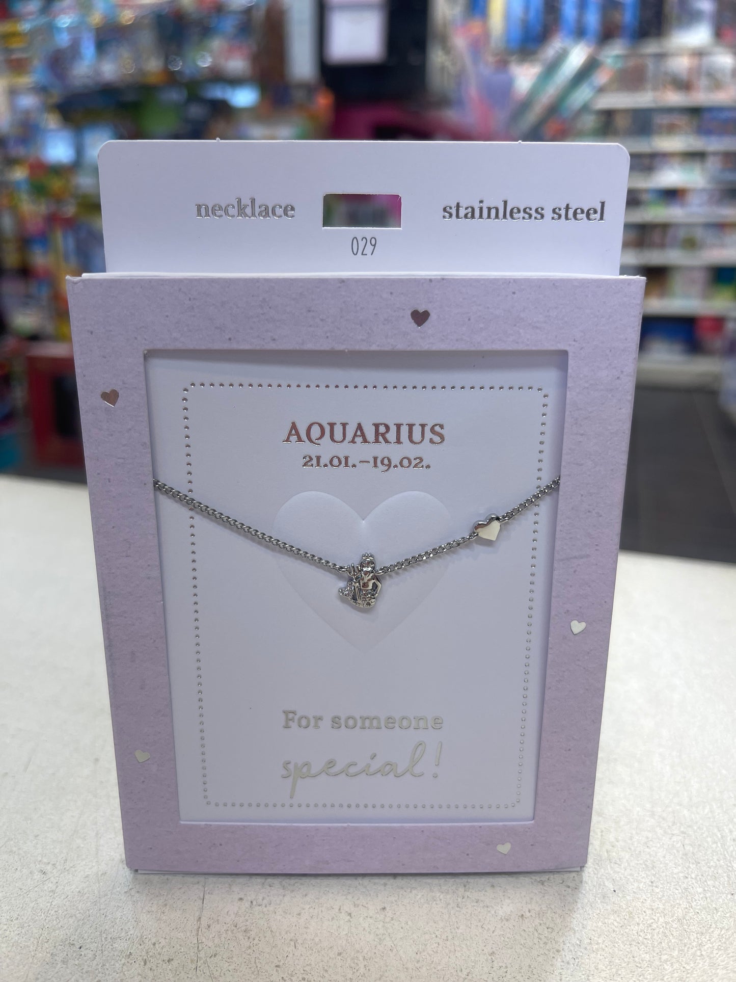 Heart of Gold Necklace - For Someone Special Aquarius - 029