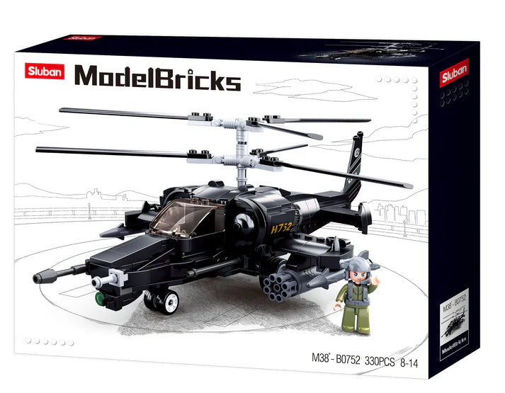 Sluban Model Bricks KA-50 Black Shark