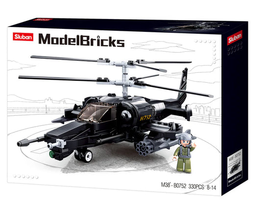 Sluban Model Bricks KA-50 Black Shark