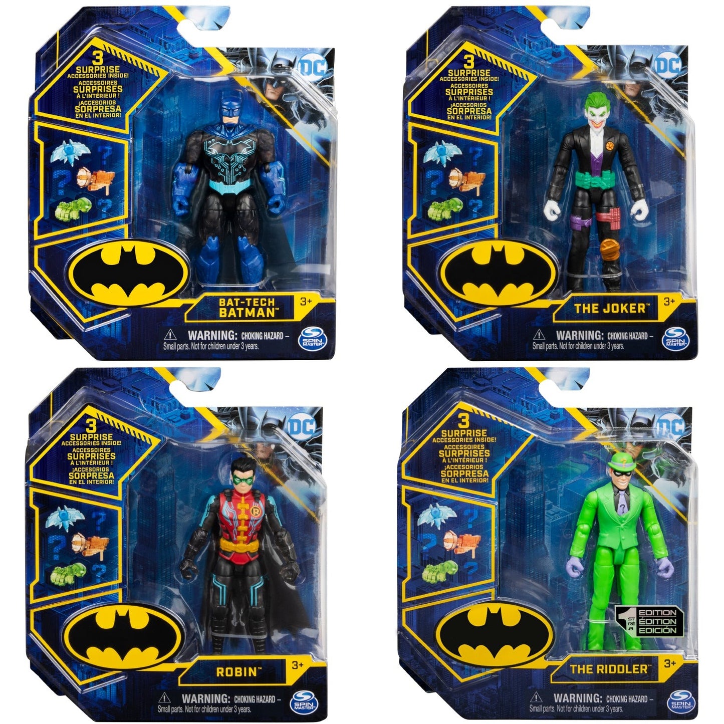 Batman DC 4 Figures Assorted