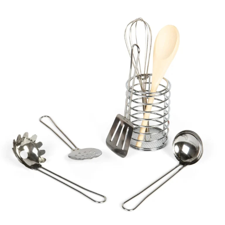 Utensil Pot (6 Utensils & 1 Stainless Steel Pot)