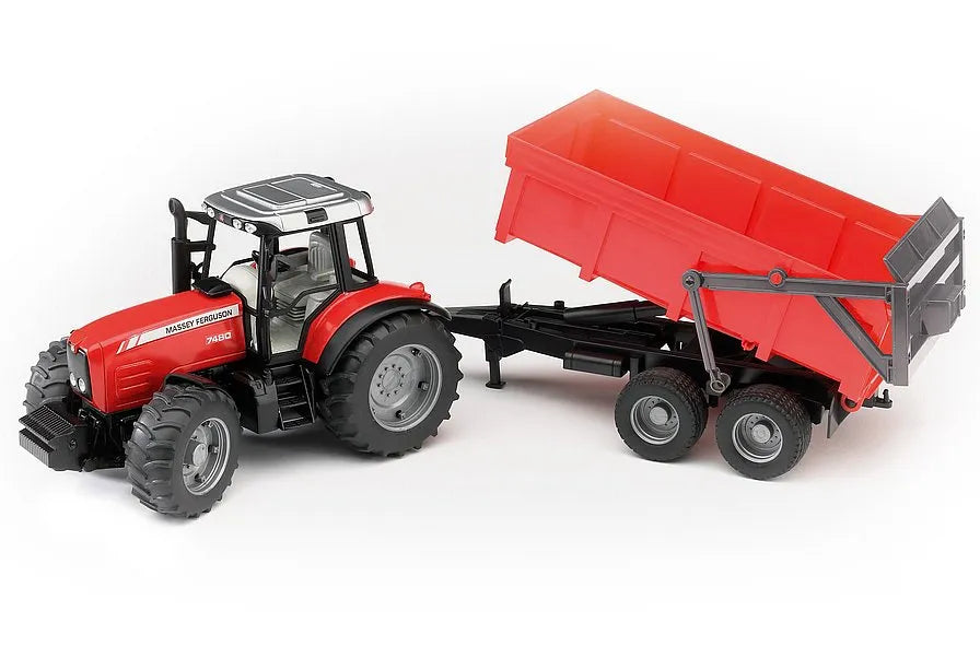 Bruder Massey Ferguson 7480 Tractor & Trailer 2045 1:16 Scale