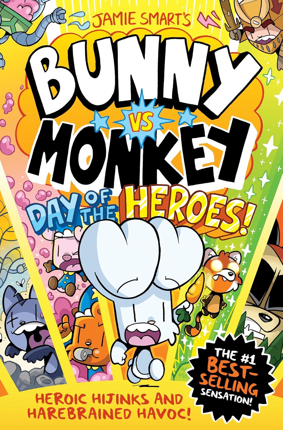 Bunny vs Monkey Day of the Heroes Hardback Book