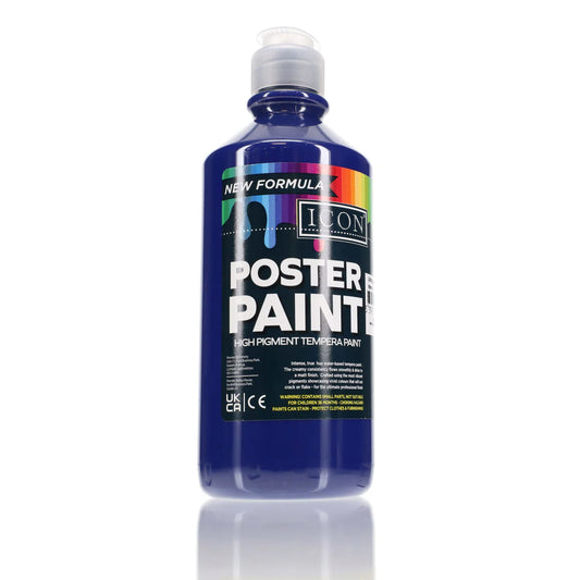 Icon Poster Paint 500ml Ultramarine Blue