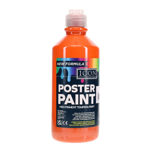 Icon Poster Paint 500ml Orange
