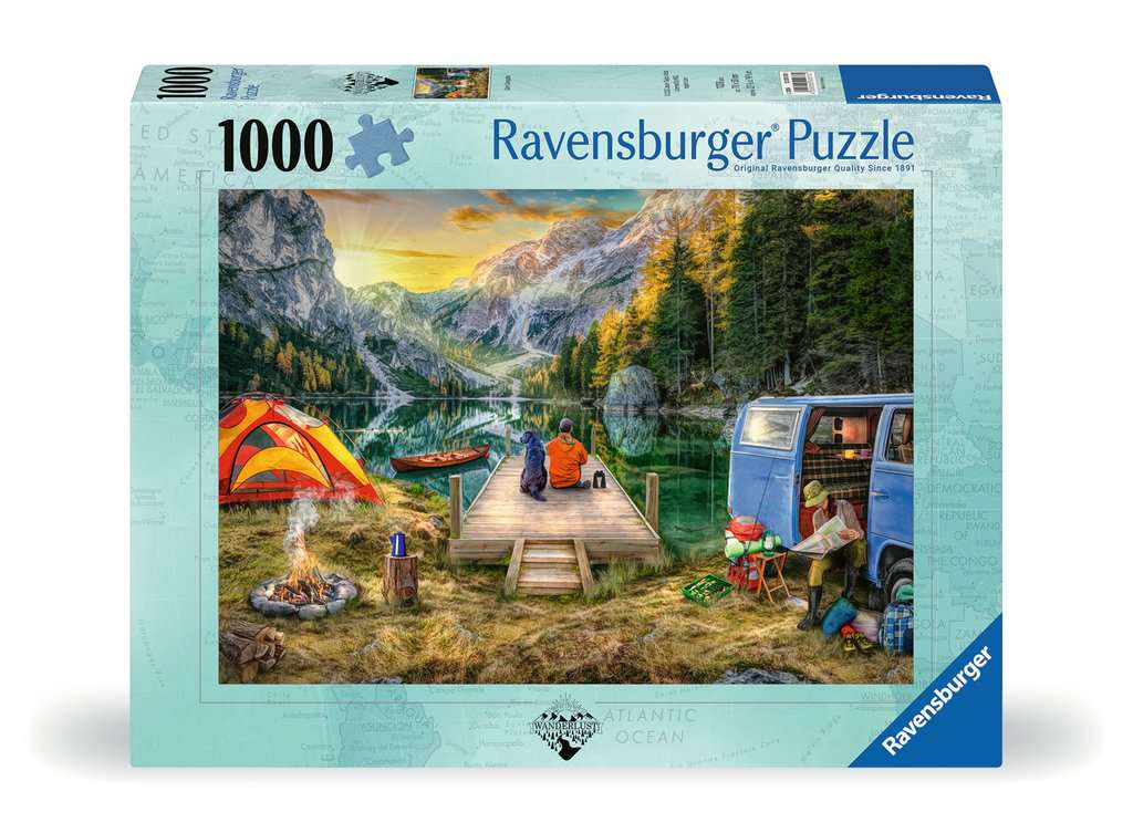 Míreanna mearaí Ravensburger 1000pc Campside Calma