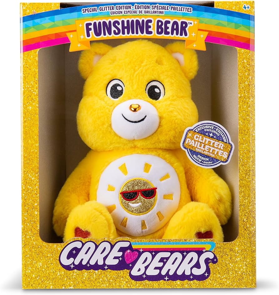 Cúram Bears Glitter Belly Funshine Bear Meánach 35cm