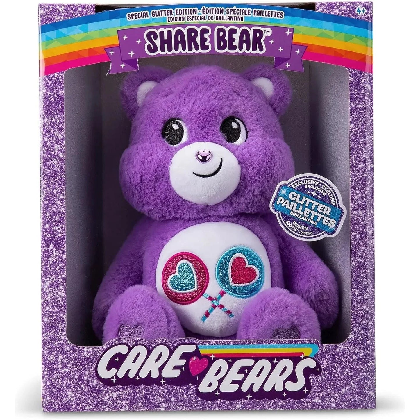 Cúram Bears Glitter Belly Share Bear Meánach 35cm