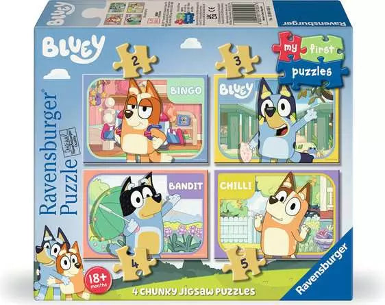 Bluey My First Puzzles 4pk 2/3/4/5pc