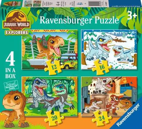 Jurassic World Explorers - 4 in a Box - Ravensburger