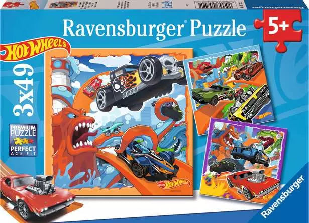 Hot Wheels - 3 x 49 piece - Ravensburger