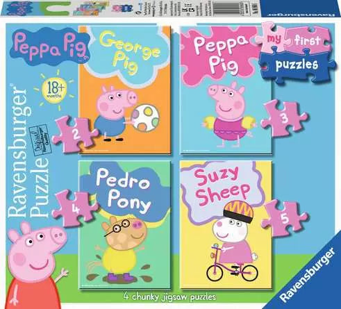 Peppa Pig 1st Puzzles x 4 - Ravensburger 6960