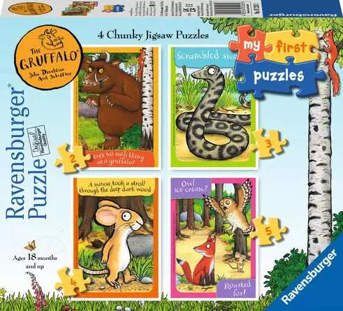 Gruffalo My First Puzzles 4pk 2/3/4/5pc