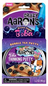 Crazy Aaron's Putty Brown Sugar Boba Bubble Tea Putty