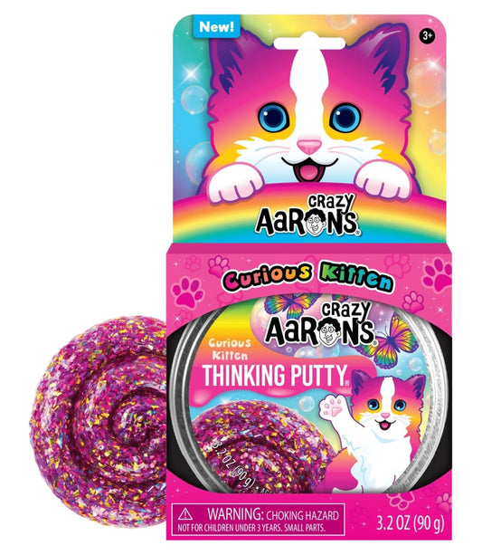 Crazy Aaron's Putty Trendsetters Curious Kitten