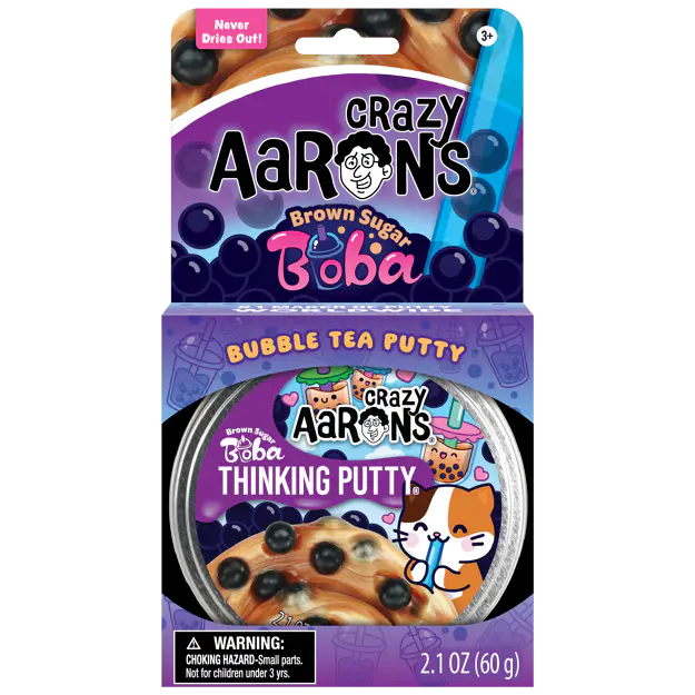 Crazy Aaron's Thinking Putty 3.5" Brown Sugar Boba