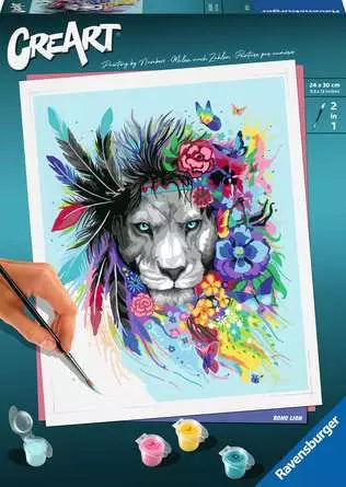 CreArt Paint By Numbers - Boho Lion