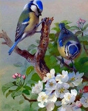Diamond Painting - Tits on Branch - 40x50cm Rolled Canvas