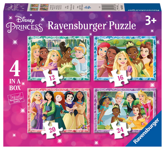 Disney Princess 4 in a Box 12/16/20/24pc Jigsaw Ravensburger