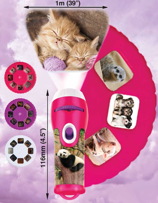 Brainstorm Cute & Cuddly Projector Torch
