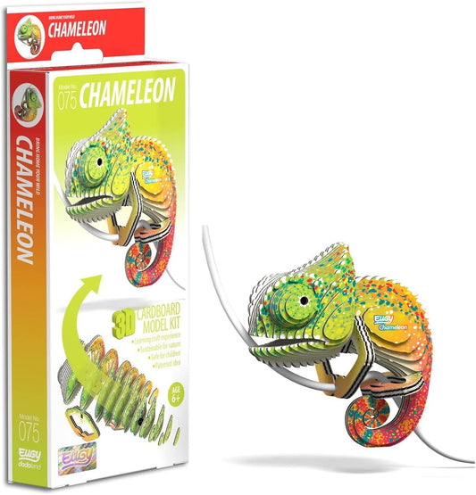 Eugy 3D Cardboard Model Kit - Chameleon