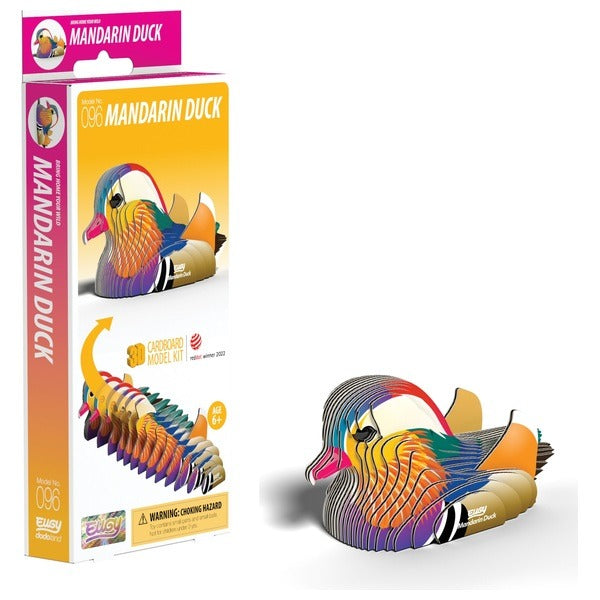 Eugy 3D Cardboard Model Kit - Mandarin Duck