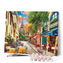 Paint By Numbers Paris Alley Rolled Canvas