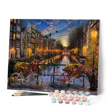 Paint By Numbers Canal Amsterdam Rolled Canvas