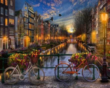 Paint By Numbers Canal Amsterdam Rolled Canvas