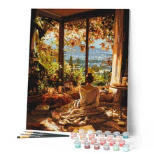 Paint By Numbers Cosy Autumn Morning Rolled Canvas