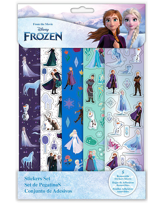 5 Piece Sticker Sheet Set Frozen