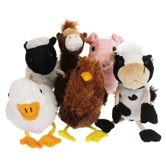 Puppet Company Finger Puppets Farm Animals Set of 6