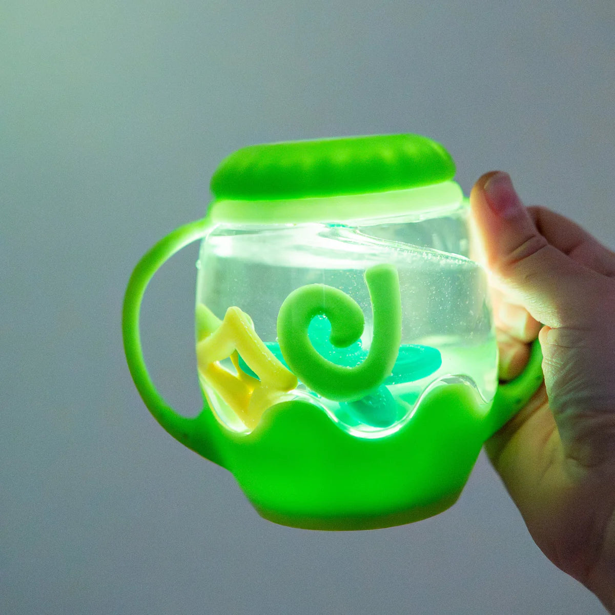 Glow Pals Sensory Play Jar Mini - Green
