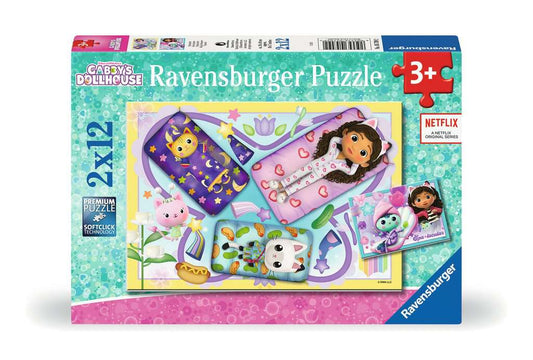 Gabby's Dollhouse 2x12pc Ravensburger Jigsaw Puzzle