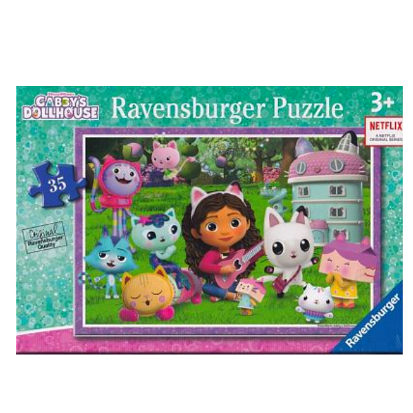 Jigsaw Ravensburger 35 ríomhaire dollhouse Gabby