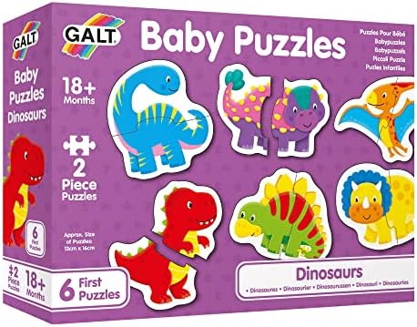 Galt Baby Puzzles Dinosaurs 6 x 2pc Puzal