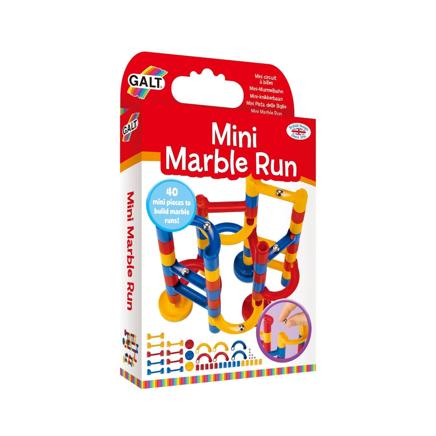 Cluiche Galt Mini Marble Run 