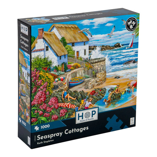 Seasprays Cottages 1000pc House of Puzzles Jigsaw