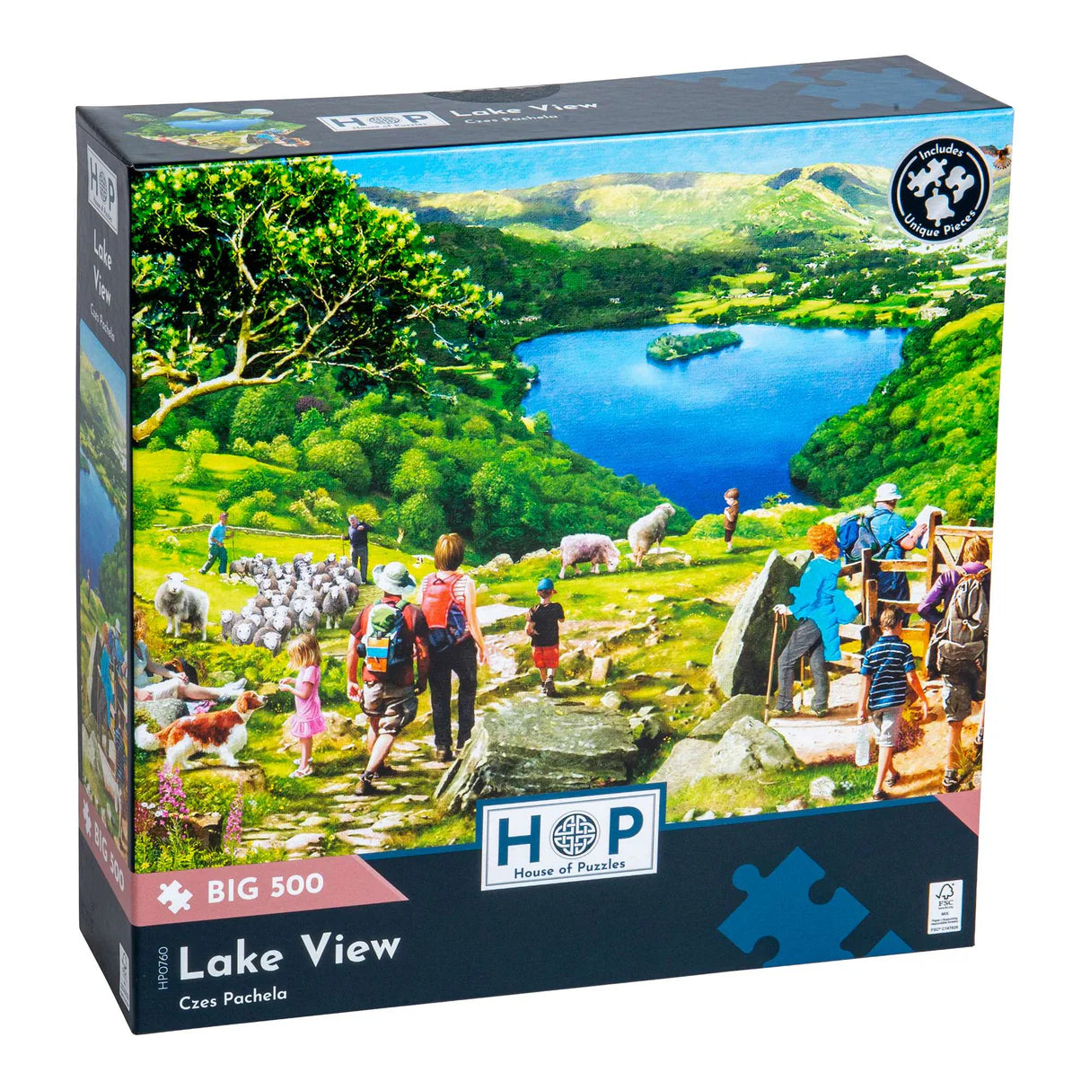 Lake View 500 piece House of Puzzles Jigsaw