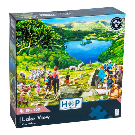 Lake View 500 piece House of Puzzles Jigsaw