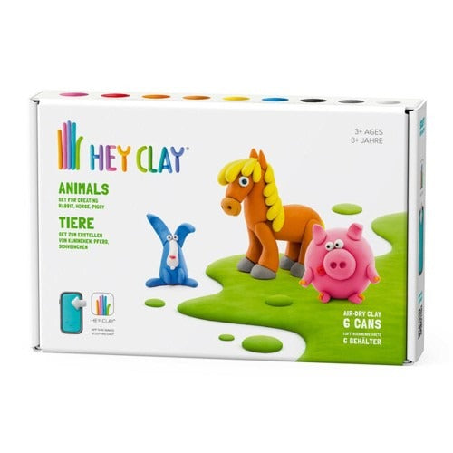 Hey Clay Animals 6 Can Set Assorted
