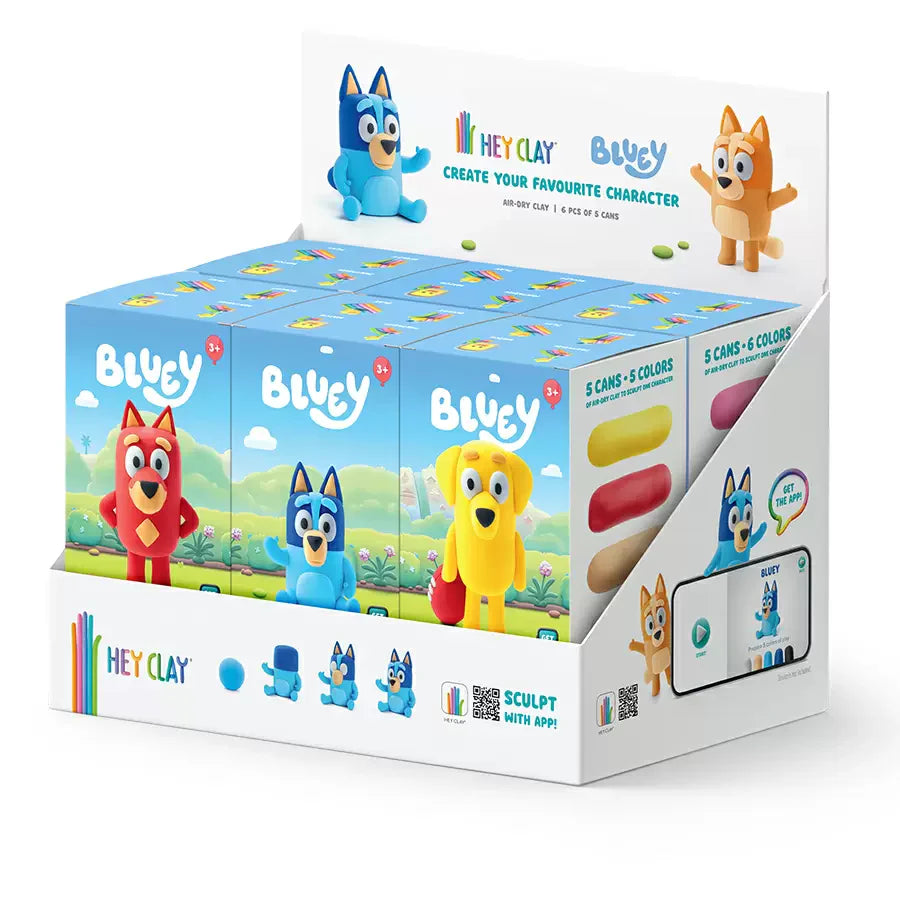 Hey Clay Bluey 5 Can Set Assorted (Styles Vary, One Supplied)