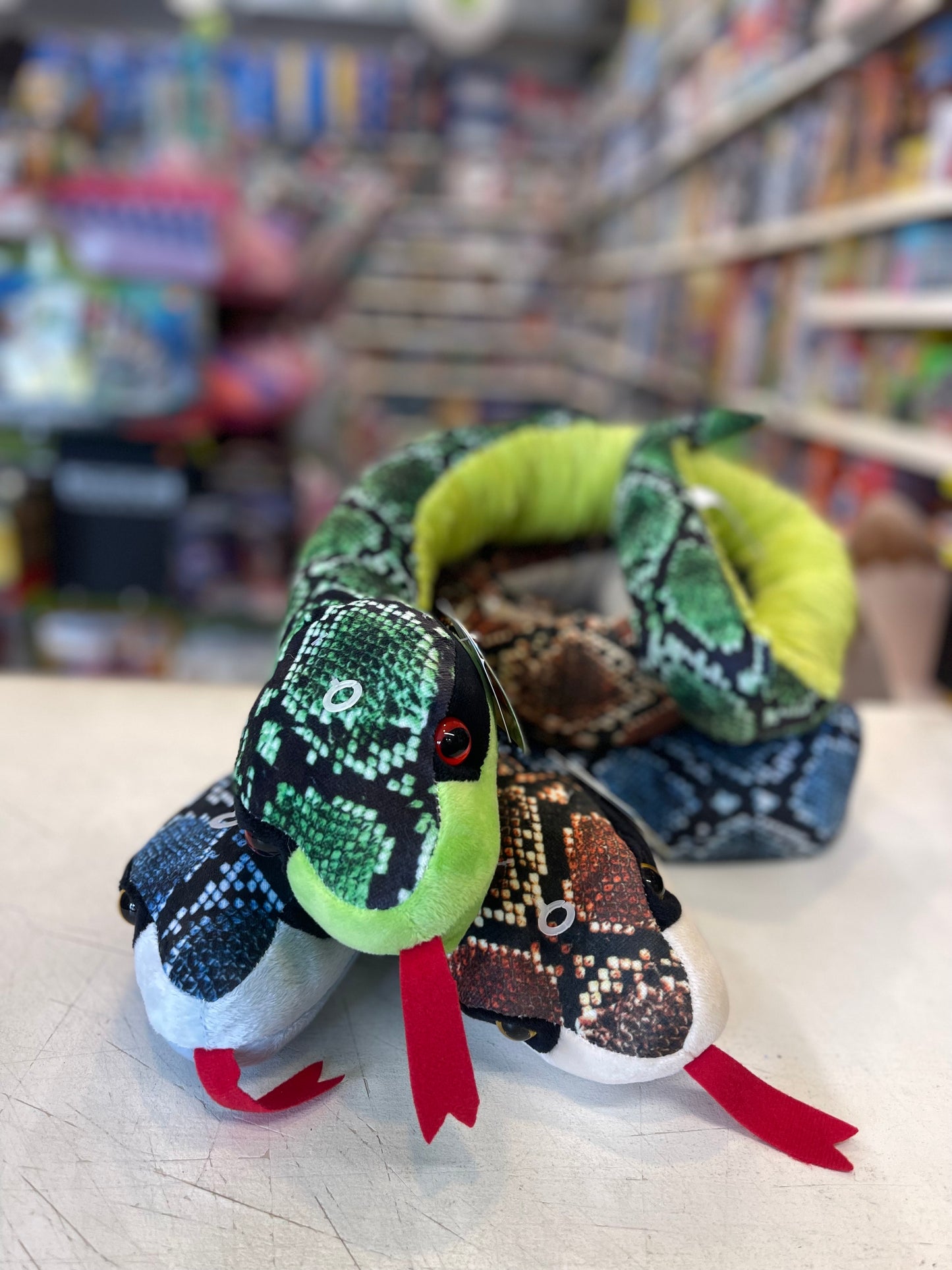 Plush Jungle Snake 3 Asst