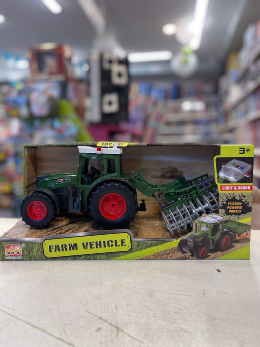 Friction Tractor with Light & Sound & Roller