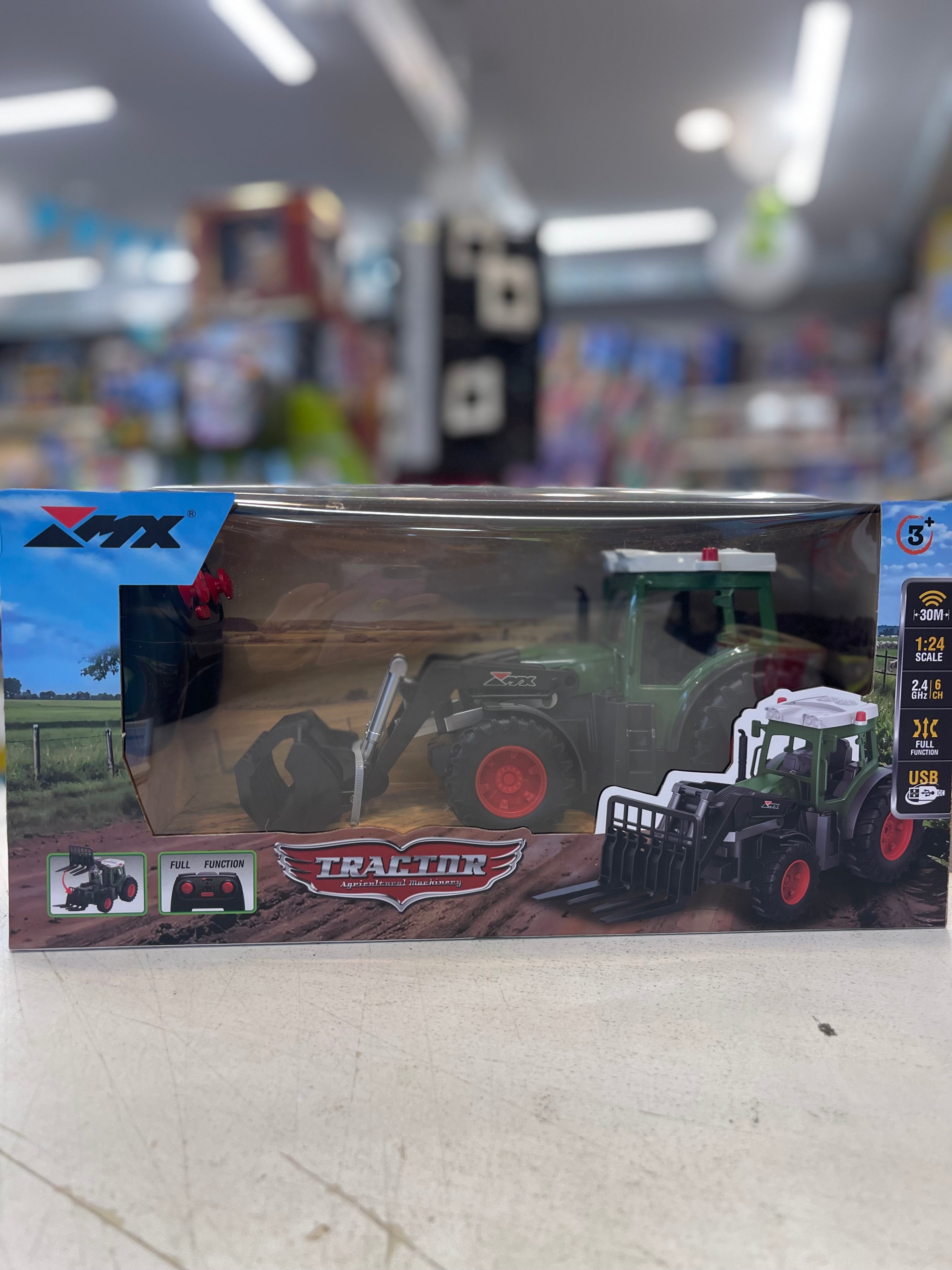 Remote Control Tractor with Front Grab 2.4G 6CH – Toy Corner
