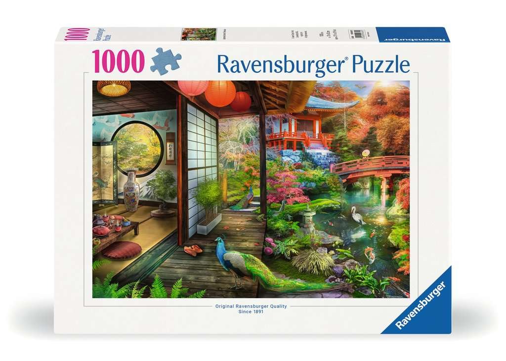 Gairdín na Seapáine Teahouse 1000pc Ravensburger Jigsaw