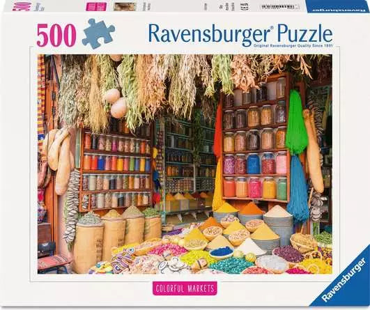 Colourful Spices and Herbs, Morocco - 500 piece - Ravensburger Jigsaw