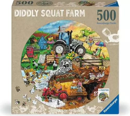 Diddly Squat Farm Circular jigsaw - 500pc - Ravensburger